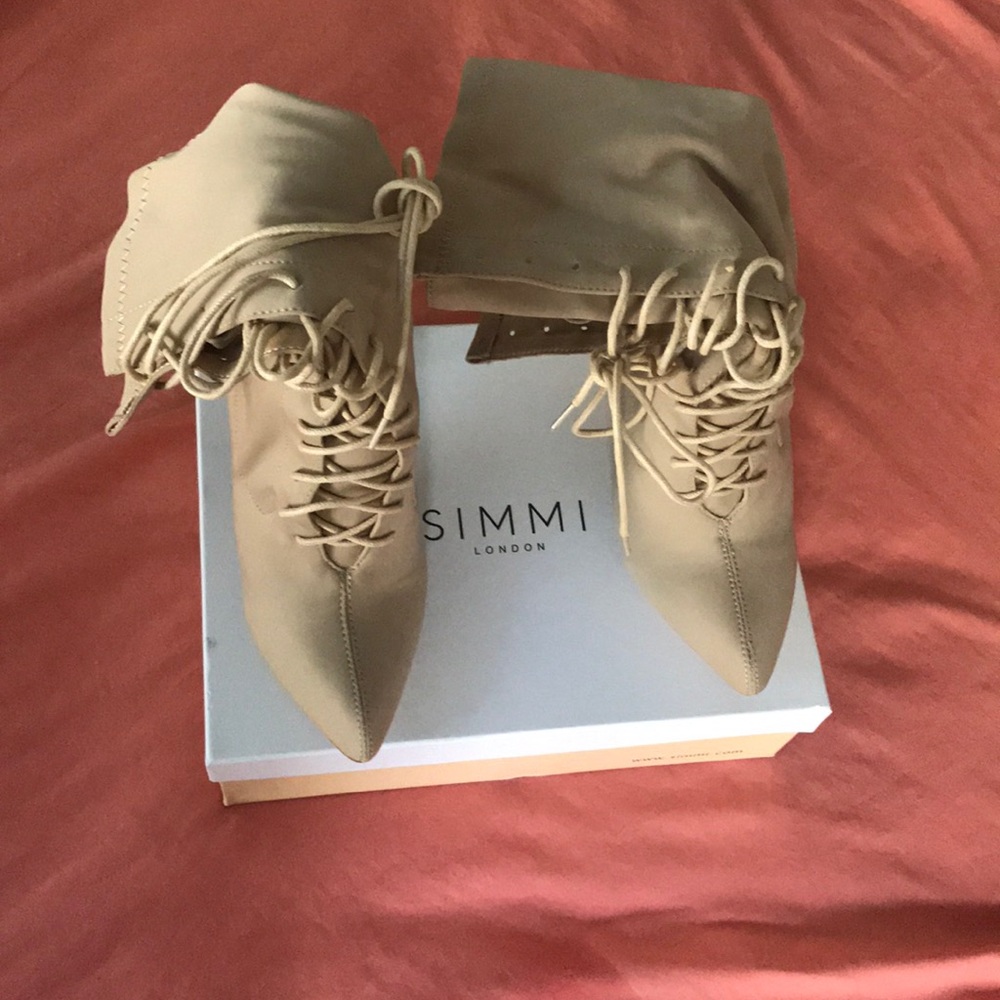 Lace up booties